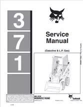 BOBCAT 371 GASOLINE &amp; L.P GAS SERVICE MANUAL SN 6545574 - $7.00