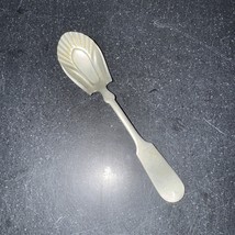 Hartford Silver Metal Sugar Spoon Fiddleback Antique Early American Coin... - $98.99