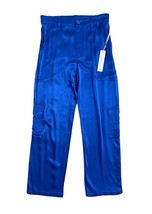 YFB Young Fabulous &amp; Broke Satin Cargo Pants Royal Blue SZ M NWT - $47.20