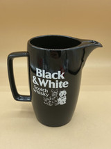 Vintage Wade PDM England Black &amp; White Scotch Whisky Ceramic Pitcher Jug 6 1/4” - £11.36 GBP