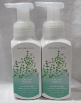 Bath &amp; Body Works Gentle &amp; Clean Foaming Hand Soap Set Lot of 2 GARDEN THYME - £18.80 GBP