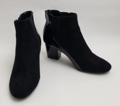 Calvin Klein Women&#39;s Shoes Booties Heels Black Back Zip Size US 7 EU 37 - £27.21 GBP