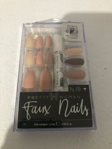 Pretty Woman Faux Nails 24 Set With Glue In Shades Of Mauve - £8.30 GBP