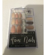 Pretty Woman Faux Nails 24 Set With Glue In Shades Of Mauve - $14.18 CAD