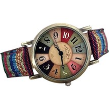 Multi Color Rainbow Pattern, Quirky Boho Hippie Watch, Wonderful Watches... - £19.17 GBP