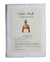 Natural Wet Pack Cotton Patti Satvik life style Body Detox | Place on Head, Neck - £16.23 GBP