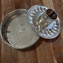 Vintage Kaiser Springform Waffle Bottom Aluminum Baking Pan &amp; Bundt Germany - $37.92 CAD