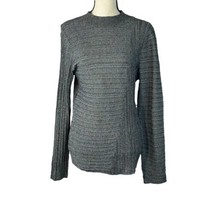 INC International Concept 2X-Large Top Mock Neck Long Sleeve Silver Sparkly Gray - £18.77 GBP
