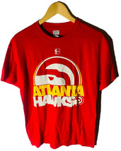 Majestic Uomo Atlanta Hawks Gioco Viso Manica Corta T-shirt M Rosso - £11.83 GBP