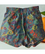 Soffe Blue Shorts w/Peace Signs BFF Awesomeness in Girls Size M(8/10) Co... - £5.48 GBP