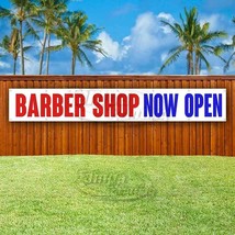 Barber Shop Now Open Advertising Vinyl Banner Flag Sign Large Huge Xxl Size - £22.57 GBP+