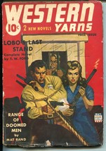 Western Yarns Fall 1942-DOUBLE ACTION-ROPED SHERIFF-ACTION Packed PULP-vg - £59.54 GBP