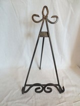 Wrought Iron Black Easel  Picture Frame Art Display Stand 14” Tall - £19.77 GBP