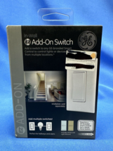 GE - Home Automation 120 VAC 3-Way Auxiliary Add-On Switch, Almond/White Paddles - £11.83 GBP