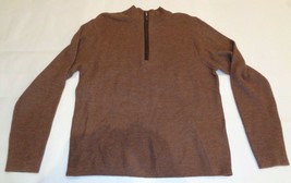 Cremieux Size Large Brown Heather Wool Sweater New Mens Clothing - £98.57 GBP