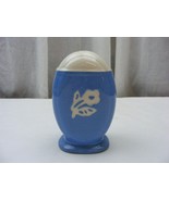 Vintage Harker Pottery USA Range Shaker Pepper Only With Cork  Blue White - $368.72 MXN