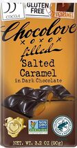 Chocolove  Dark Chocolate Bar Salted Caramel   3.2 Oz - $3.22