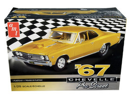 Skill 2 Model Kit 1967 Chevrolet Chevelle Pro Street 1/25 Scale Model AMT - £32.64 GBP