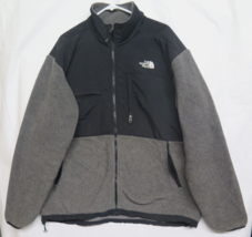 The North Face Denali Gray Black Polartec Fleece Full Zip Jacket Mens XL - £45.35 GBP