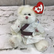 Ty Beanie Babies Attic Treasures Suki Bear Plush In Kimono 2000 Collection - $7.91