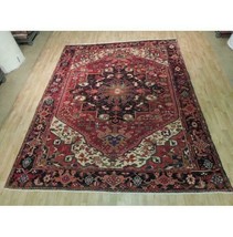 9x11 Authentic Hand Knotted Semi-Antique Wool Rug Red B-73862 * - £1,224.47 GBP