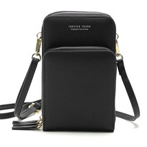 1 PCS Fashion Universal PU Leather Phone Bag Shoulder Bag Mini Bag Wallet Outdoo - £29.62 GBP