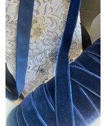 10 yards Clearance wholesale roll royal blue velvet ribbon 5/8&quot; - $9.49
