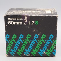 Vintage Mamiya 50mm F/1.7s Obiettivi Fotocamera Vuoto Scatola - £27.06 GBP