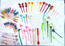 HUGE Vintage Lot of Swizzle Sticks Garnish Toothpicks Advertising Risque... - £18.78 GBP