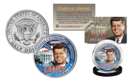 President KENNEDY JFK 100 Birthday 2017 Genuine JFK Half Dollar White Ho... - $8.56