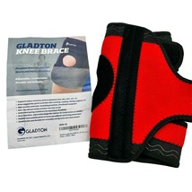 Gladton Knee Brace XL Red &amp; Black Premium Support - $24.75