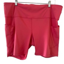 Athleta Women&#39;s Ultimate Stash 7&quot; Pocket II Short Size 2X Salmon Pink At... - £19.28 GBP
