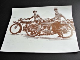 1900s photograph-pair of Harley Davidson Motorcycles Riders-Repro.Photo Print. - £5.96 GBP
