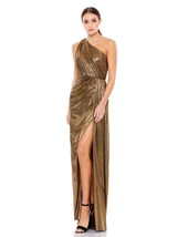 Mac Duggal 26537 One-Shoulder Grecian Gown Sz 6 Antique Gold - £160.71 GBP