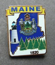 Maine Us State Map Lapel Pin Badge 1 Inch - £4.43 GBP