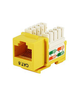 Monoprice 5385 MONOPRICE CAT6 PUNCH DOWN KEYSTONE JACK-YELLOW - $32.90 CAD