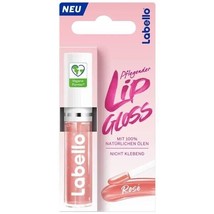 Labello LIP GLOSS: ROSE  lip balm/ chapstick -1 pack- Made in Germany FREE SHIP - £9.38 GBP