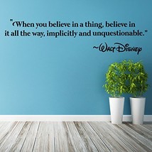 ( 39&#39;&#39; x 10&#39;&#39; ) Vinyl Wall Decal When you believe in a Thing / Believe in it All - £17.36 GBP