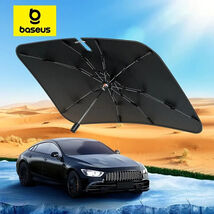 Baseus Car Windshield Sun Shade Umbrella Wider Hemmed Edges Cover Front ... - $43.79