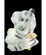 Miyoni Aurora  9” Plush White Tiger Cub Blue Eyes Stuffed Animal Soft To... - $23.00