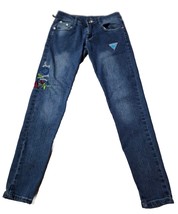 Women&#39;s Skinny Blue Jeans Logo &quot;Rose&quot; Size 26x25 - £7.12 GBP