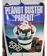 Vintage 1998 DAIRY QUEEN PEANUT BUSTER PARFAIT Poster 31&quot; x 44&quot; Ice Crea... - $29.95