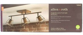 Allen &amp; Roth 1020649 Three LED Light Decorative Track Light Soft Gold Finish - £59.31 GBP