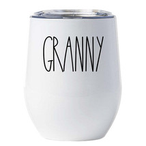 Funny Granny Tumbler 12oz Mothers Day Wine Glass With Lid Christmas Gift For Mom - £18.27 GBP