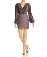 NWT Ronny Kobo Joney Metallic Rainbow Long Sleeve Dress XS - $137.97 CAD