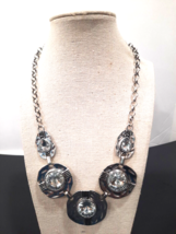 Women Joan Vass of NY Necklace Silver Tone Nice Costume Fashion Jewelry - £13.23 GBP