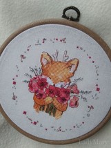 Baby Fox Cross stitch birthday pattern pdf - Newborn cross stitch little... - £3.89 GBP