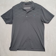 Travis Mathew Short Sleeve Polo Shirt Mens XL Dark Green Blended Fabric - £18.59 GBP