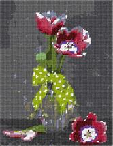 pepita Vase Bow Flowers Needlepoint Canvas - £39.34 GBP+
