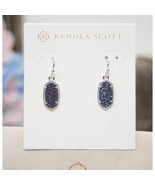 Kendra Scott Lee Rhodium Multi Drusy Drop Dangle Earrings NWT - $44.70